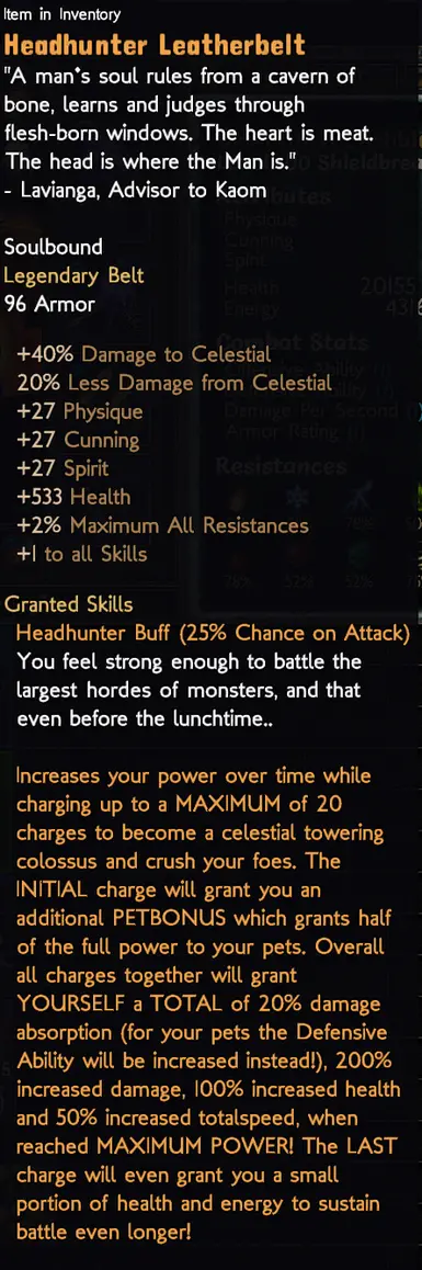 Craft a real Headhunter Leatherbelt to reach MAXIMUM POWER!