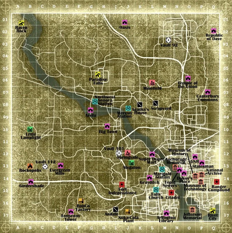 Fallout 1 full map pdf
