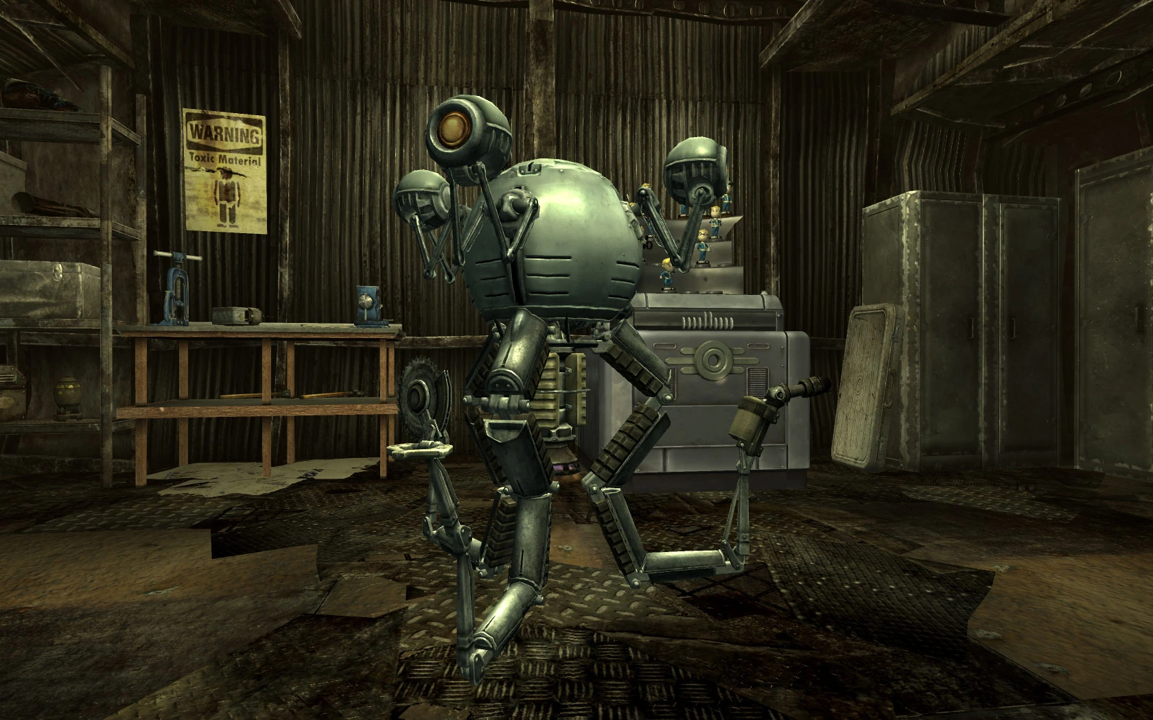 Фол аут. Fallout 3 роботы. Робот из фоллаут 3. Робот охранник Fallout 3. Фоллаут 3 большой робот.