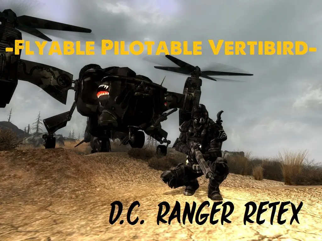 Flyable Pilotable Vertibird - DC RANGER RETEX at Fallout 3 Nexus - Mods ...