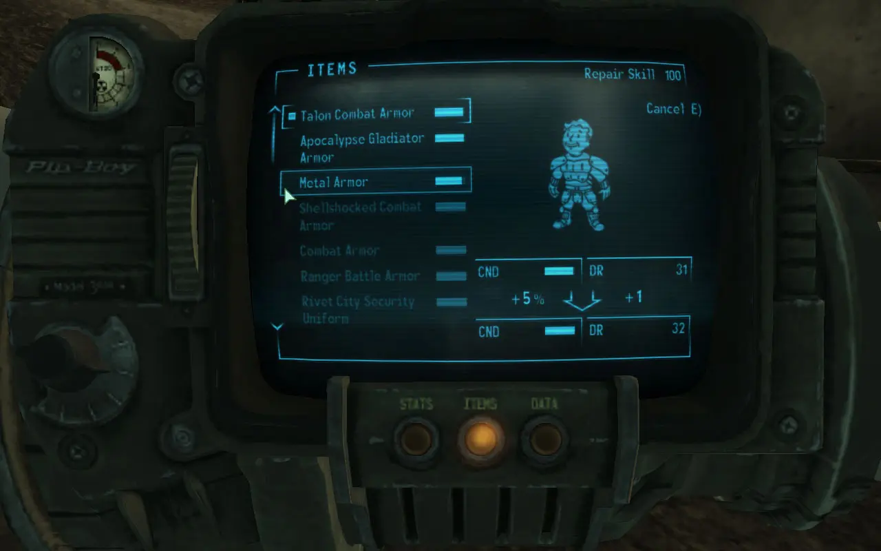 Завершить ремонт fallout 4. Починка брони Fallout 4. Fallout 3 ремонт. Как отремонтировать силовую броню.