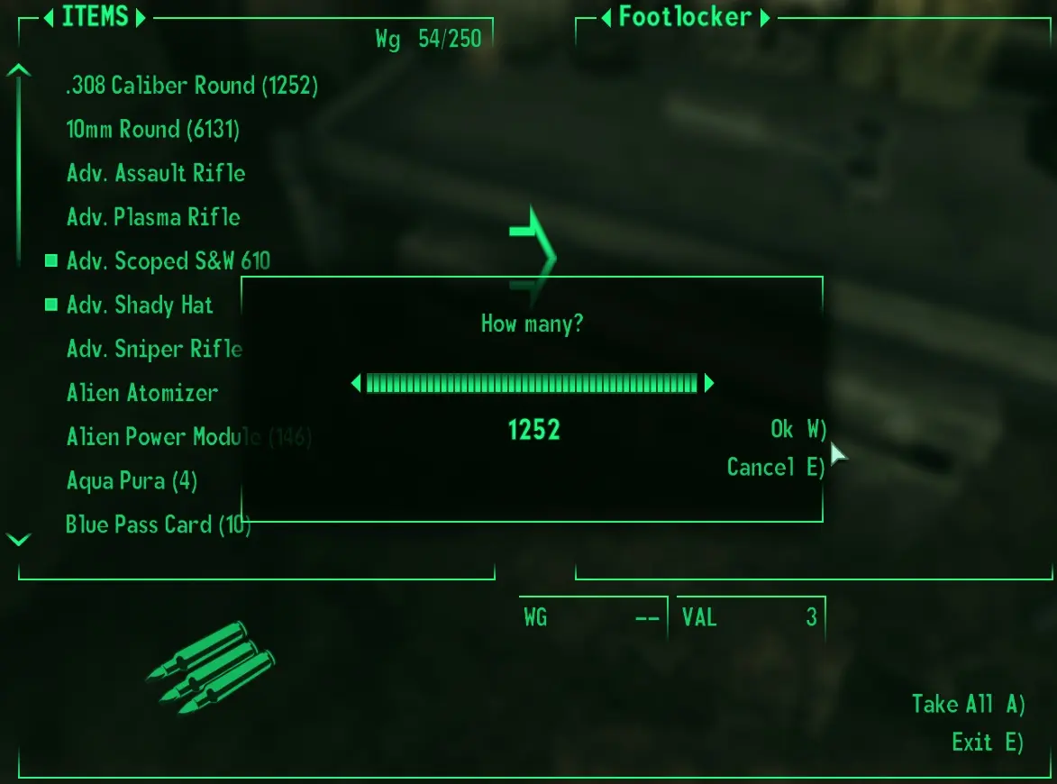 Quantity Menu Key Change at Fallout 3 Nexus - Mods and community