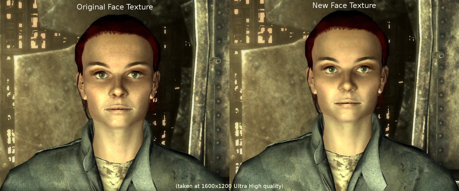 Retextured Female Face at Fallout 3 Nexus - Mods and community