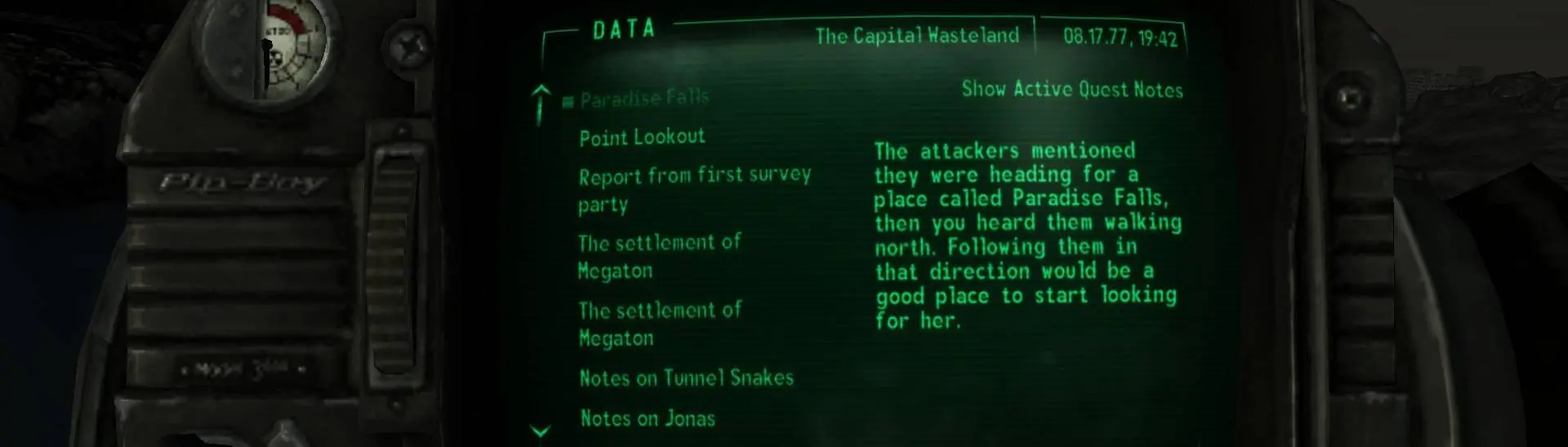 Ties That Bind You Dont Know Where Paradise Falls Is At Fallout 3 Nexus Mods And Community 2222