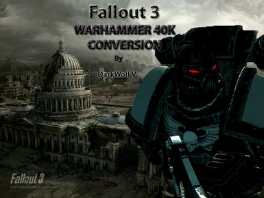 Fallout 3 poster edited to warhammer 40k poster