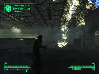 Flames falling from ceiling