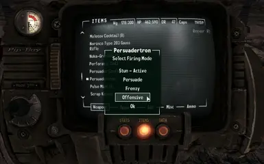 Config menu
