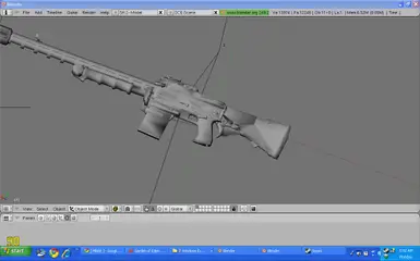 Iron sights with closed bipod
