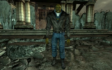 Supermutant wearing Tunnel Snakes Outfit