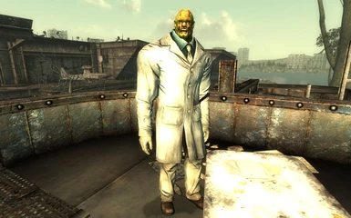 Supermutant wearing Doctor Outfit