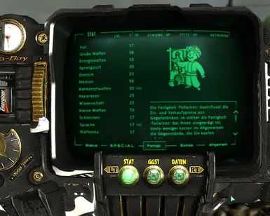 Extravagant Pip-Boy brightly