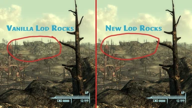 LOD Rocks Before and After
