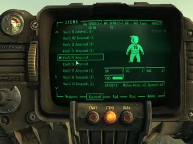 Vault 15 Jumpsuit pipboy icon