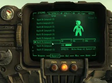 Vault 76 Jumpsuit pipboy icon