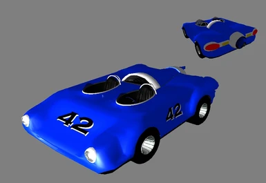 car 6 blue