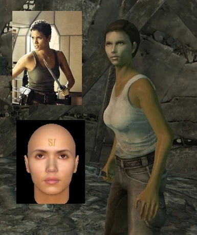 Halle Berry as Jinx Johnson in film in facegen and in game