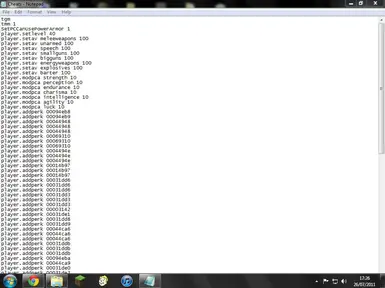 The file