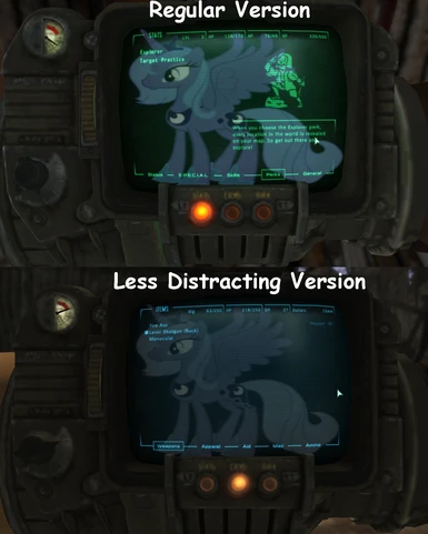 Less distracting version - comparison