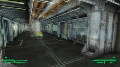 Vault 106s Long commerical corrodor on floor D