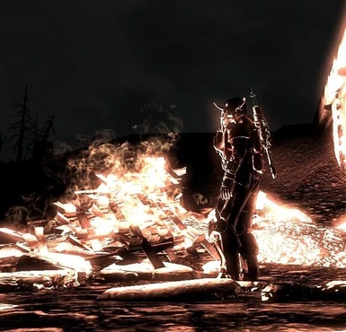 Burning FPS in a huge bonfire