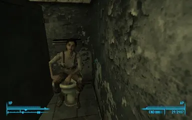 Sit on Toilet