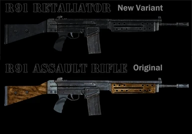 R91 Retaliator Assault Rifle comparison