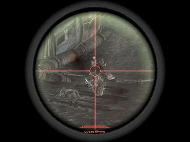 Stun blaster scope view