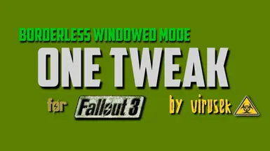 OneTweak for FO3