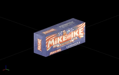 Aged Mike and Ikes 3D view
