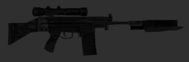 SMG with attachments