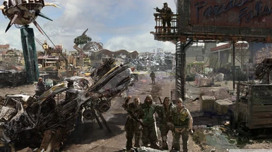 fallout 3 game scene wallpaper 1366x768