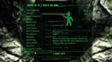 better character creation fallout 3 mod