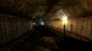 Amazing flooded section of metro near the end of the dungeon