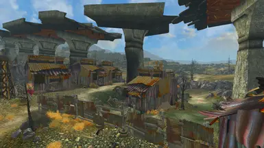 Town exterior view