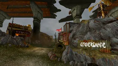 Girdershade entrance sign