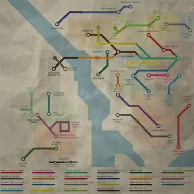 Fallout 3 District/Subway Map Map for PC by fsovercash - GameFAQs