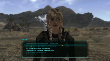 Weapon names show in dialog
