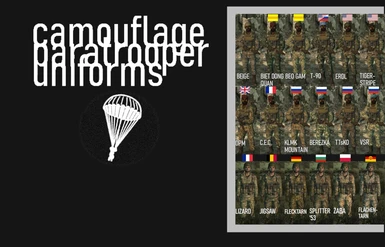 Camouflage Paratrooper Uniforms