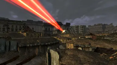 Ranged Laser Beam Exploding On Impact