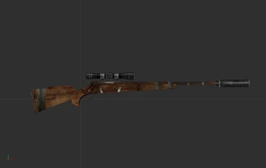 Silenced Scoped Hunting Rifle - Unique