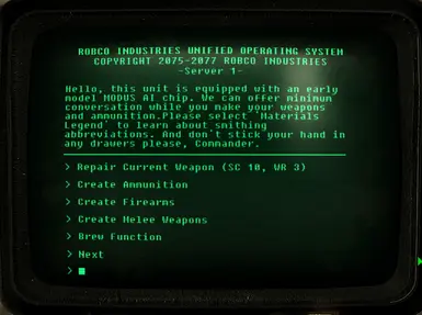 Main Terminal Page 1
