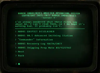 MODUS Chip Model Information Page 1