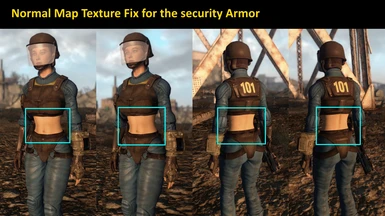 normal map texture fix for the new security armor (ver 1.1)