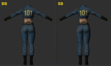 Vaultsuit - Back View Comparison