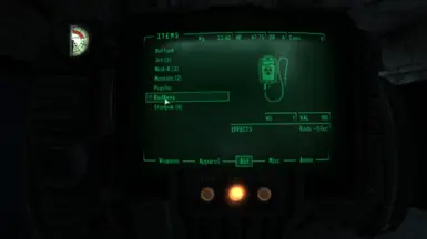 Radaway outputs radionuclides within 4 minutes (240 points in total).