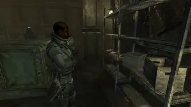 George inspecting his inventory