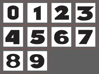 Classic Style Vault Numbers