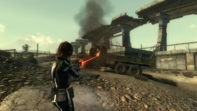 Pyro Hardlight Rifle Projectile &amp; Impact Effect