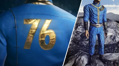 Original Fallout Deep Blue Leather Vault Suits