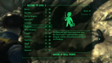 FO3 GOTY NO INTELLIGENCE SKILL POINTS